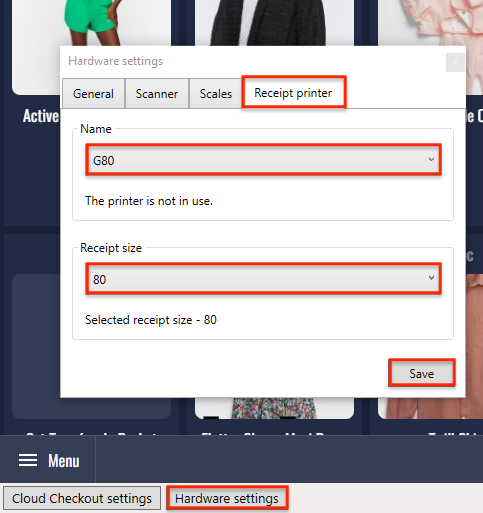 Настройка принтера